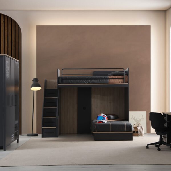 Retro Bunk Bed Genç Odası